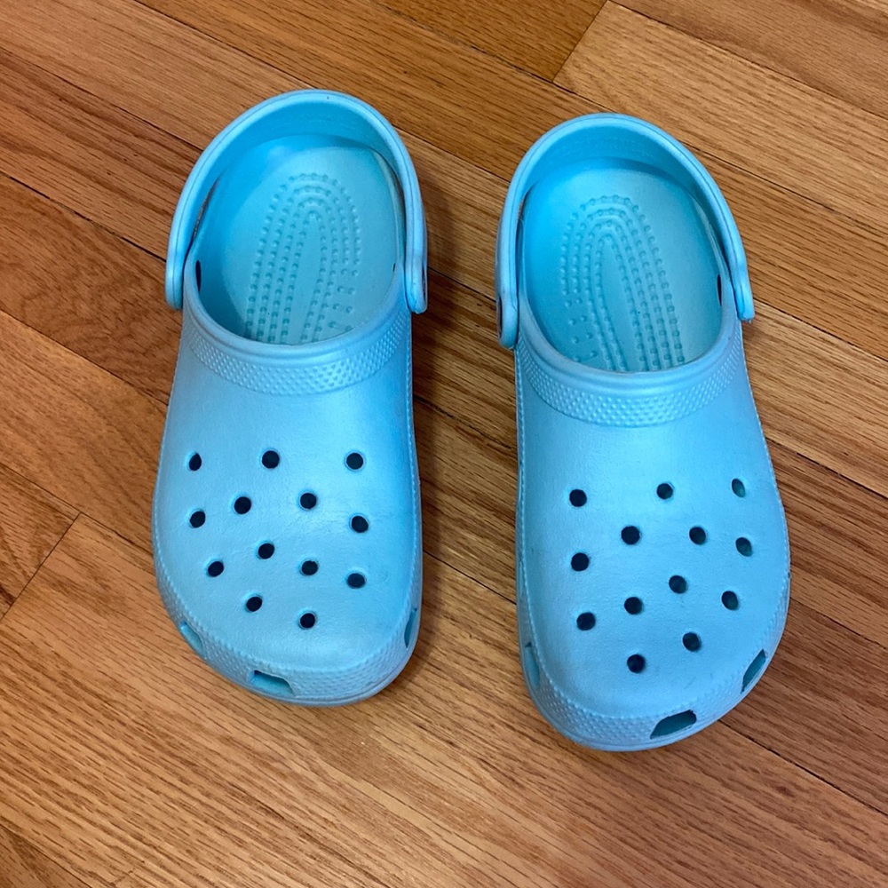 Blue crocs